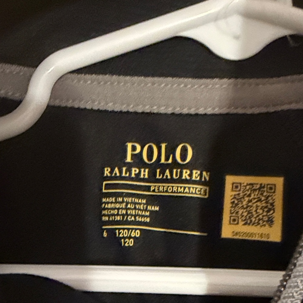 Boys Ralph Lauren Performance Quarter Zip Top (size 6) NWOT - Picture 2 of 2